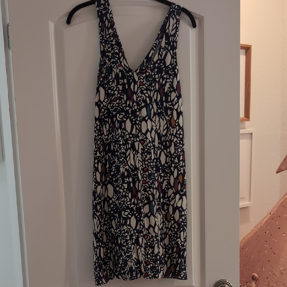 Chic Colorful Patterned Mini Dress
